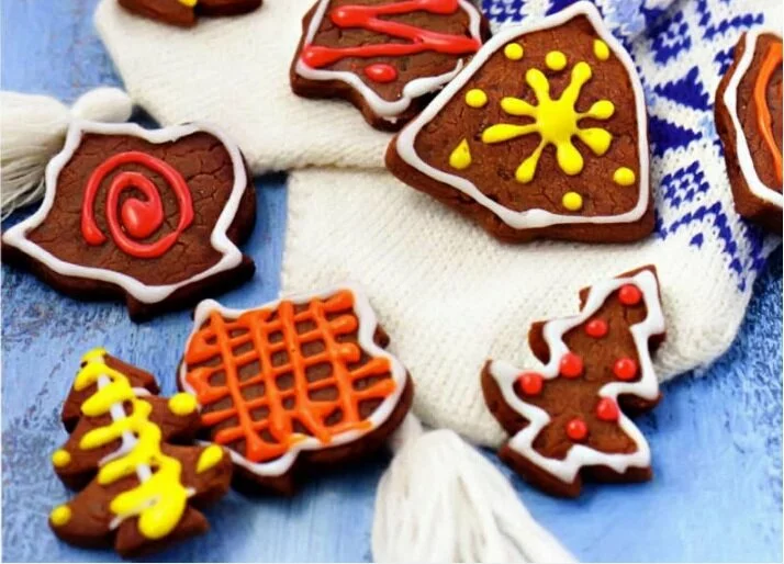 Имбирное печенье на Новый год, рецепт с фото